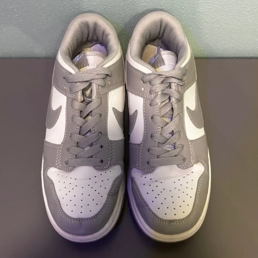 Nike Dunk Low Retro Grey Fog White Size 7 Mens Athletic Sneakers Causal Shoes - Picture 3 of 8